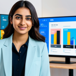 Dynamic Content Creator in a Digital Studio**
A focused young professional Arab content creator, female, in a modern modest business casual outfit, standing confidently in a bright, contemporary digital studio. Multiple blurred screens in the background display abstract representations of short-form video interfaces like TikTok, Instagram Reels, and YouTube Shorts, suggesting dynamic content creation. The subject holds a smartphone, captured in a natural, energetic pose, embodying creativity and innovation. High-quality professional photography, perfect anatomy, correct proportions, well-formed hands, proper finger count, natural body proportions, fully clothed, modest clothing, appropriate attire, professional dress, safe for work, appropriate content, family-friendly.

**