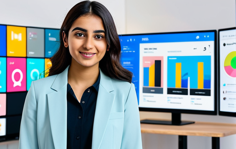 Dynamic Content Creator in a Digital Studio**
A focused young professional Arab content creator, female, in a modern modest business casual outfit, standing confidently in a bright, contemporary digital studio. Multiple blurred screens in the background display abstract representations of short-form video interfaces like TikTok, Instagram Reels, and YouTube Shorts, suggesting dynamic content creation. The subject holds a smartphone, captured in a natural, energetic pose, embodying creativity and innovation. High-quality professional photography, perfect anatomy, correct proportions, well-formed hands, proper finger count, natural body proportions, fully clothed, modest clothing, appropriate attire, professional dress, safe for work, appropriate content, family-friendly.
**