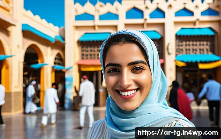 숏폼 콘텐츠에서의 브랜드 목소리 정의하기 - **Prompt:** A vibrant and engaging young Arab content creator, with a genuine, friendly smile, dress...