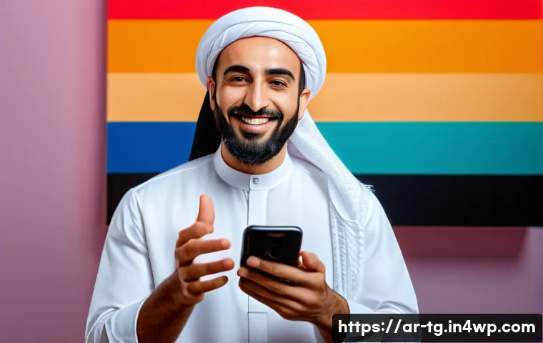 숏폼 콘텐츠에서의 메시지 전달력 강화하기 - A vibrant and dynamic digital illustration of a Middle Eastern content creator filming a short video...